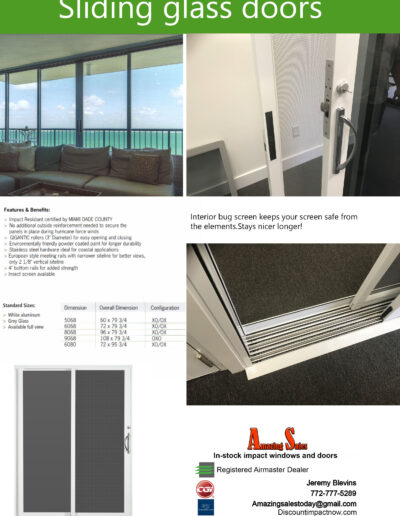 Sliding Glass Doors | best impact windows installation Port Saint Lucie