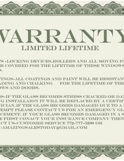 warranty limited lifetime best impact windows installation Port Saint Lucie